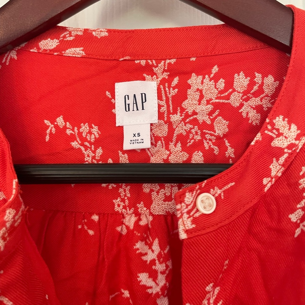 Gap Floral Print Button Down Blouse - image 2